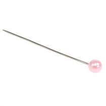 Itens Alfinetes cabeça pérola rosa Ø4mm 4cm 150p