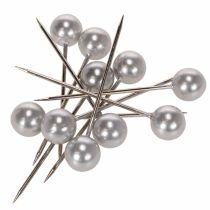 Itens Alfinetes de miçangas prata Ø15mm 75mm