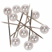 Itens Alfinetes de cabeça de pérola branco Ø15mm 75mm