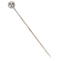 Itens Alfinetes decorativos e para arranjos florais com cabeça de pérola, prateados, Ø4mm, 40mm, 150 peças