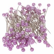 Itens Alfinetes de miçangas Ø6mm 65mm roxo
