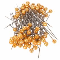 Itens Agulhas cabeça pérola Ø6mm 65mm laranja