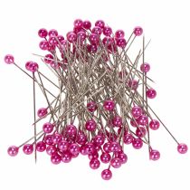 Itens Agulhas cabeça pérola Ø6mm 65mm rosa