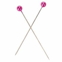 Itens Agulhas cabeça pérola Ø6mm 65mm rosa