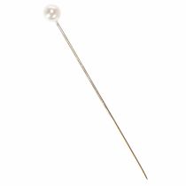Itens Alfinetes com cabeça de pérola Ø6mm 65mm Branco