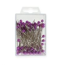 Itens Alfinetes de miçangas Ø6mm 65mm roxo
