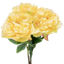 Itens Peônia artificial com flor grande para decoração floral atemporal, 60 cm, 3 peças