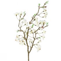 Ramo de flor de pêssego artificial cor creme 69cm