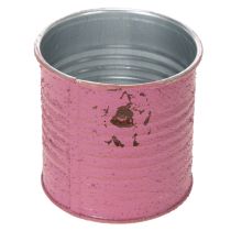 Itens Vaso de plantas decorativo, redondo, roxo, de metal, estilo vintage, Ø8cm, A7,5cm