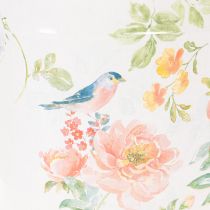 Itens Vaso oval vintage para decoração de primavera, em metal, 26/22/17 cm, conjunto de 3