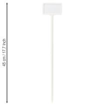 Itens Etiqueta de planta para troca de 40 cm 10 unidades.