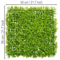 Itens Tapete de buxo artificial 55x55 cm para decoração de parede