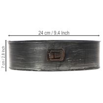 Itens Vaso de plantas, forma decorativa para assar, forma de fundo removível para plantio, decoração em metal Ø24cm A7,5cm