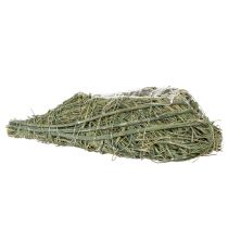 Itens Coração vegetal feito de material natural com inserção de folha metálica, 22 cm, 2 peças