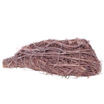 Itens Coração decorativo feito de galhos com folha de plantio, 20 cm, 2 peças