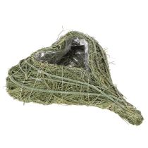 Itens Coração de planta natural para arranjos florais com folha metálica, 25 cm