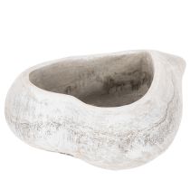 Itens Vaso decorativo em formato de coração, cinza; pequeno vaso em formato de coração, 19 cm