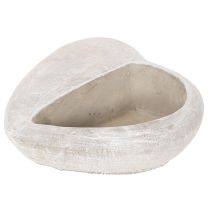 Itens Vaso decorativo em formato de coração, feito de pedra fundida, 17 cm
