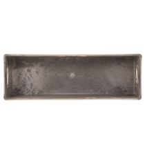 Itens Bandeja retangular compacta, versátil para decoração e plantio, 23 cm