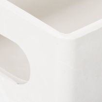Itens Bandeja retangular com alças para armazenamento e decoração de mesa, 32 cm