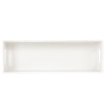 Itens Bandeja retangular com alças para armazenamento e decoração de mesa, 32 cm