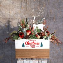 Decoração de mesa Natal Figura de Natal decoração de rena Alt.35,5cm