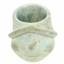 Itens Boneco de neve da cabeça da planta do plantador Ø11cm H11.5cm 2pcs