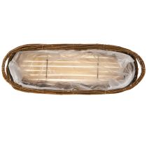 Itens Cesto para plantas com alças, oval marrom 57/50/42cm, conjunto de 3