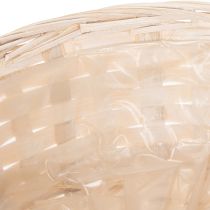 Itens Cesta de vime como elegante decoração floral para a sala de estar. Cesta de Páscoa, 23 cm, 6 peças.
