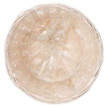 Itens Cesta de vime como elegante decoração floral para a sala de estar. Cesta de Páscoa, 23 cm, 6 peças.