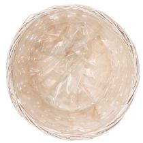 Itens Cestas de vime decorativas para design de interiores versátil, 20 cm, conjunto de 8 peças