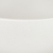 Itens Vaso plástico redondo tigela branca Ø25cm H12cm