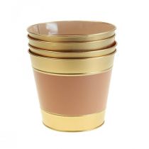 Itens Floreira cachepot de metal Ø17cm A14,5cm 4uds