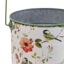Itens Vaso de planta balde de metal decorativo vintage Ø18/15/12cm conjunto de 3