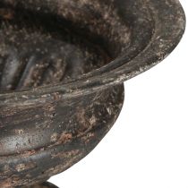 Itens Cálice para Plantas Antigo Look Preto Marrom Ø20cm Alt.15cm
