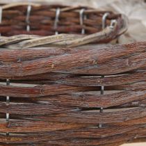 Itens Anel de plantio, vaso para plantio, madeira, cinza natural, Ø30/35cm, conjunto de 2.