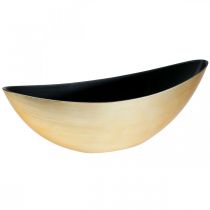 Itens Tigela de plantas Tigela decorativa oval jardineira ouro 39×12×13cm