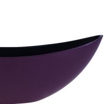 Itens Tigela decorativa para barco planta roxa 38,5 cm × 12,5 cm × 13 cm