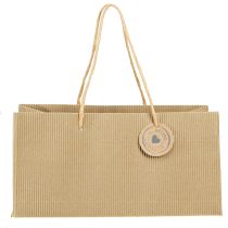 Itens Sacos para plantas papel canelado natural 24x12x12cm 8 un