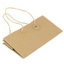 Itens Sacos para plantas papel canelado natural 24x12x12cm 8 un