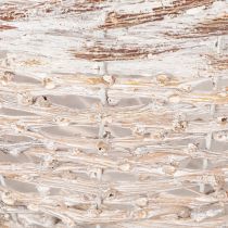 Itens Cesta decorativa com pires, grande, para decoração de mesa, 34 cm