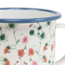 Itens Taça de plantas Taça decorativa esmaltada motivos florais Ø11cm