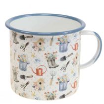 Taça de plantas Taça decorativa esmaltada motivos de jardim Ø11cm
