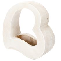 Itens Enfeite em formato de coração para plantas e arranjos florais, design vazado, formato moderno de coração, 19 cm