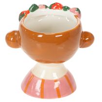 Itens Rosto de menina em um vaso de flores com morangos adormecidos, decoração para sala de estar, primavera, 13 cm