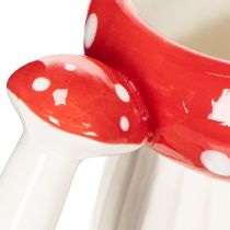 Itens Caneca de cerâmica com decoração de cogumelo amanita muscaria, 10 cm