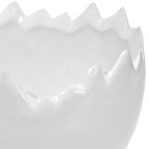 Vaso de planta casca de ovo branco Ø12cm H9cm 2pcs