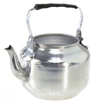 Vaso de metal decorativo jarro de água prata vintage Ø15cm