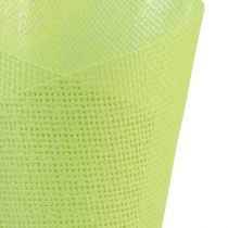 Itens Vaso para plantas em papel para plantas verde, amarelo, roxo Ø9cm Alt.18cm 9 unidades
