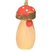 Itens Cogumelo para pendurar madeira branco, castanho sortido 6,5/8cm 8 un